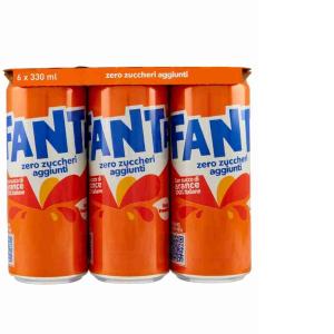 FANTA NARANJA ZERO LATA 33 CL x 6