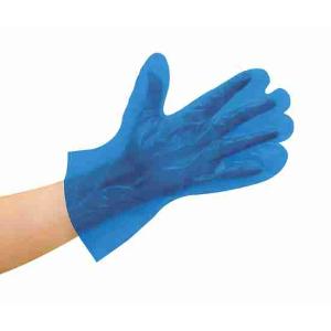 GUANTES DESECHABLES DE POLITENO AZUL M 200 UDS