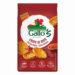 CHIPS RISO ROSSO GUSTO PAPRIKA GALLO 40 GR