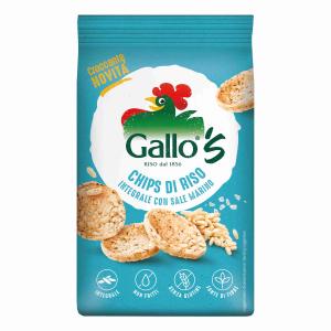 BROWN RICE CHIPS WITH SALT GALLO 40 GR