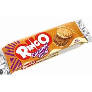 GALLETAS RINGO CARAMEL TWIST PAVESI 27,5 GR