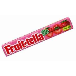 BONBON À LA FRAISE STICK VEGAN FRUITTELLA 41 GR