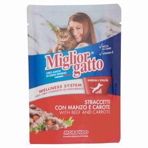 STRACCETTI CAT CARNE/ZANAHORIA BEST CAT 100 GR