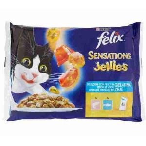 KATZENFUTTER SENSATION SALM.FORELLE FELIX 85 GR...