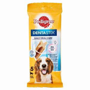 SNACK-STOCK DENTASTIX MEDIUM X5 PEDIGREE 128 GR