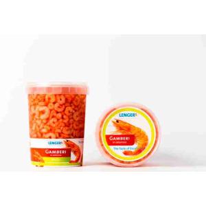 HOT SEA SHRIMPS IN BRINE LENGER JAR 900 GR