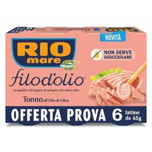 TUNA WITH OIL RIO MARE 65 GR x 6