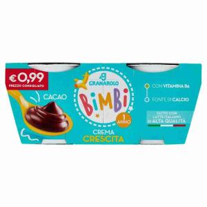 GRANAROLO CHOCOLATE GROWTH YOGURT 100 GR x 2