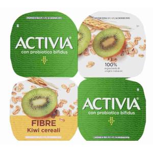 YAOURT ACTIVIA KIWI/CÉRÉALES DANONE 125 GR x 4