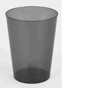 VERRES RÉUTILISABLES 30CL CLAIR NOIR 8 PCS