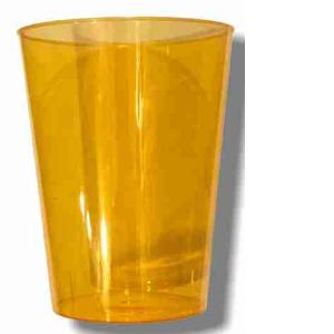 30CL TRANSPARENT MANDARINE REUSABLE GLASSES 8 P