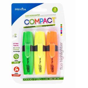 ASSORTED FLUORESCENT HIGHLIGHTER 3 PCS