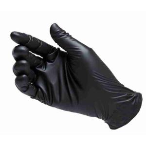 BLACK NITRILE GLOVES S CHEFX 100 PCS