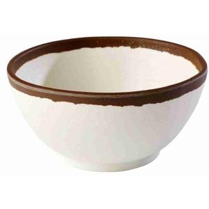 BOWL CM 12.5X6H MELAMINA BIANCO/MARRONE