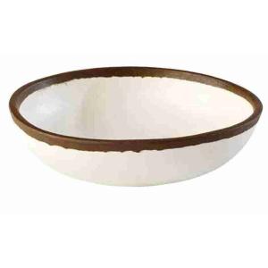 BOWL CM 16X4H MELAMINA BIANCO/MARRONE