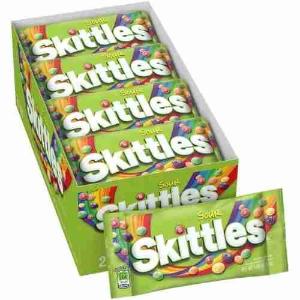 SKITTLES SOURS BAG SHOWBOX 38 GR