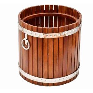 FÛT EN BOIS ET INOX 30X36H