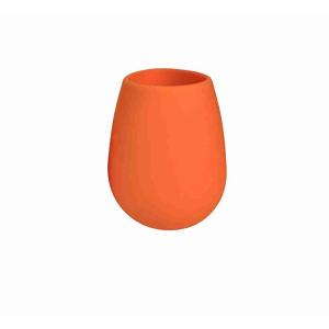 BICCHIERE 350 ML ARANCIO SILICONE