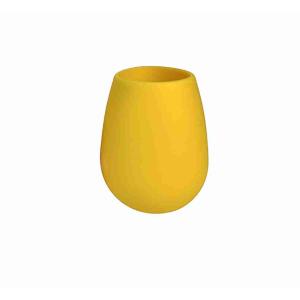 BICCHIERE 350 ML GIALLO SILICONE