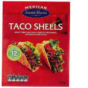 TACO SHELLS SANTA MARIA 135 GR