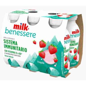 YOGURT DIFESE IMMUNITARIE FRAGOLA MILK 100 GR x 6