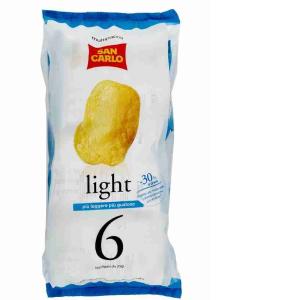 PATATINA LIGHT MULTIPACK SAN CARLO 25 GR x 6