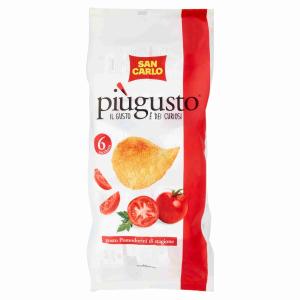 CHIPS PIU'GUSTO TOMATEN MLTPK SAN CARLO 25 G