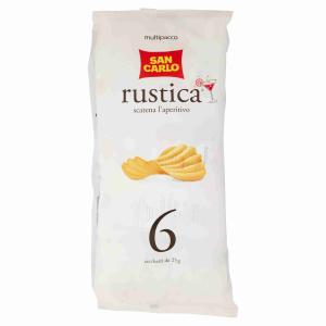 MULTIPACK PATATAS RÚSTICAS SAN CARLO 25 GR x 6