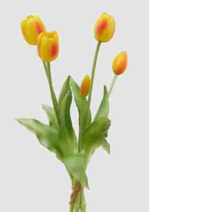 BOUQUET DE TULIPES JAUNES 5 PCS