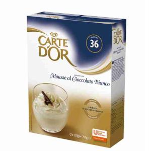 MOUSSE CIOCCOLATO BIANCO CARTE D'OR 750 GR