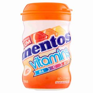 MENTOS VITAMIN GUM CITRUS BOTELLA PERFETTI 100 GR