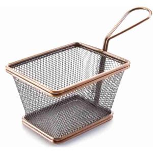 PANIER CARRÉ BRONZÉ 12 CM