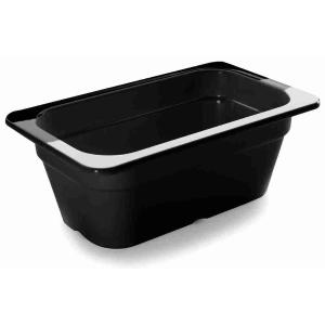 CONTENEDOR GN 1/4 H65 MELAMINA NEGRO