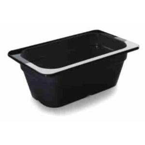 CONTENEDOR GN 1/4 H100MELAMINA NEGRO