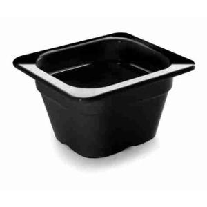 CONTENEDOR MELAMINA GN 1/6 H65 NEGRO