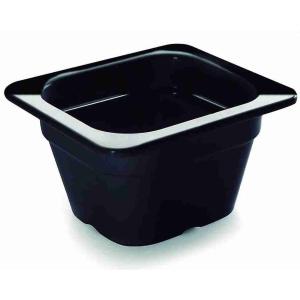 CONTENEDOR GN 1/6 H100MELAMINA NEGRO