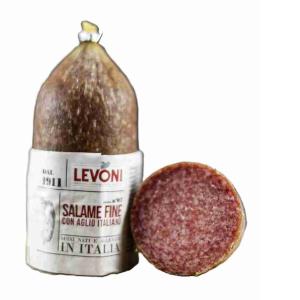 FINE SALAMI WITH GARLIC HALF LEVONI (per kg)