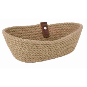 CESTA JUTE OVALE CM.19X10X7H