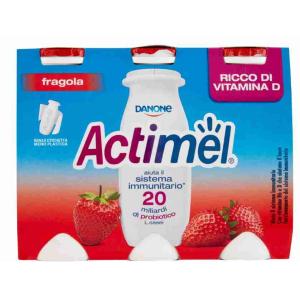 ACTIMEL YOGOURT FRAISE DANONE 100 GR x 6