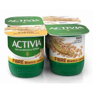 JOGHURT ACTIVIA BIANCO/FASER DANONE 125 GR x 4