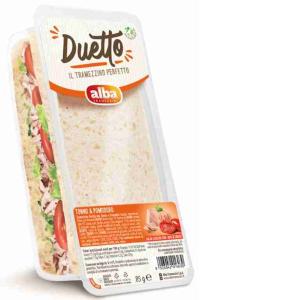 DUET SANDWICH WITH TUNA, TOMATO AND ALBA SAUCE...