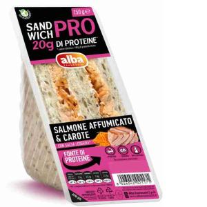 SANDWICH 2 PCS PRO SALMON AFF.& CARROTS ALBA 150