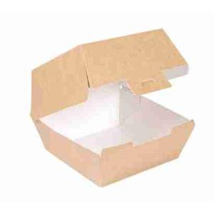 HAMBURGER BOX 15.5X14.5X9.5 NATURAL CARDBOARD