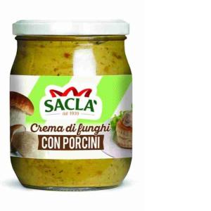 CREAM OF MUSHROOM WITH PORCINI 580 ML SACLA JAR