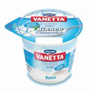 JOGHURT VANETTA 0,1% BIANCO STUFFER 125 GR x 20