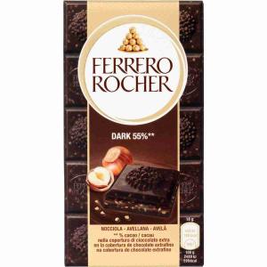 TAVOLETTA ROCHER FONDENTE NOCCIOLA FERRERO 90 GR