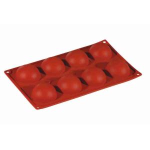 SILICONE MOULD 8 HALF-SPHERES 6X3H D.288091
