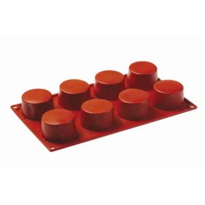 SILICONE MOULD 8 CYLINDERS D.6X3.5H