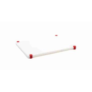 TAGLIERE POL.40X30X2 BIANCO/ROSSO ANTISCIVOLO