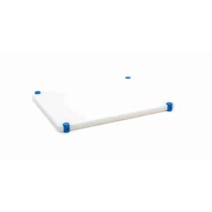 TAGLIERE POL.40X30X2 BIANCO/BLU ANTISCIVOLO